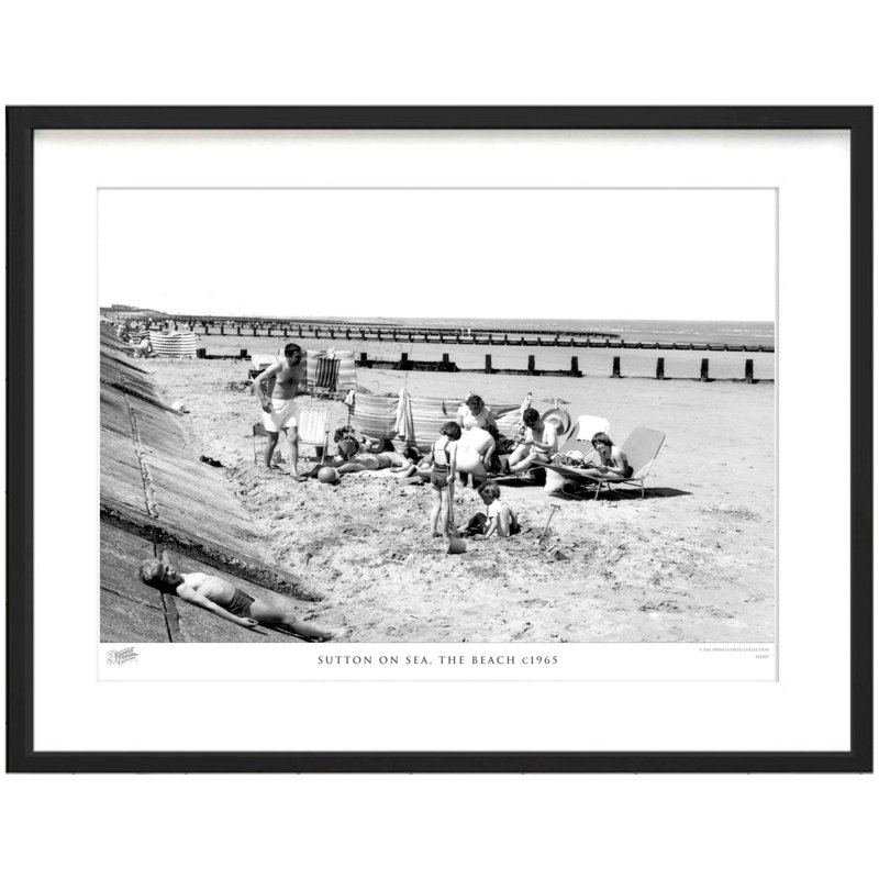 Sutton On Sea, The Beach C1965 by Francis Frith - Single Picture Frame Print, 45cm H x 60cm W x 2.3cm D