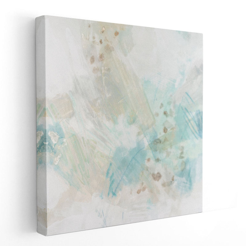Embellished Blue Score I - reproduction d'art sur toile, H 12 po x l 12 po