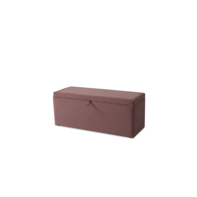 120cm Wide Rectangle Solid Colour Ottoman with Storage