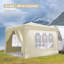 Pavillon de jardin escamotable 10X10FT, paroi latérale pour l'extérieur avec UPF 50+ et sac de poids et sac de transport-123218914