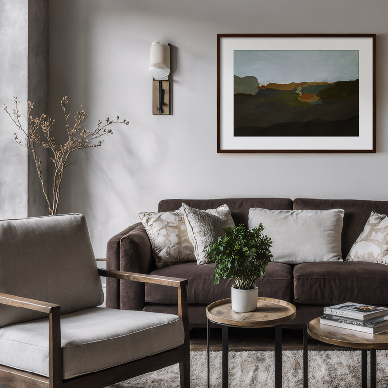 Print by ChiChi Decor, 36" H x 48" W, Brown