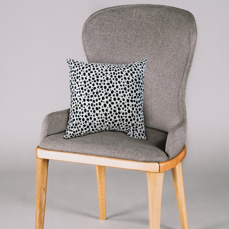 Emer Animal Print Reversible Throw Pillow, White