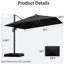 Parasol d'extérieur en porte-à-faux 9 'X 12' avec manivelle-1244651343-1244495029
