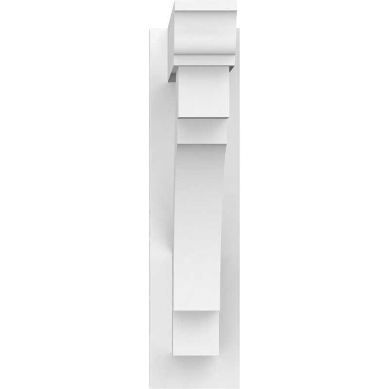 L 5 po x l 20 po x P 20 po Signature Mercer en uréthane avec extrémités traditionnelles, brun clair apprêté