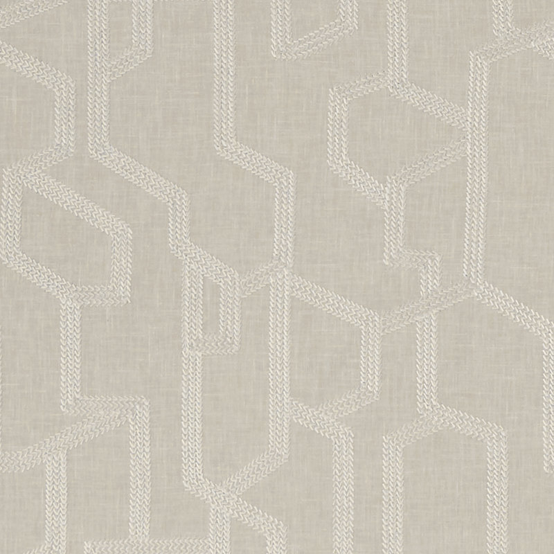 Exotica Labyrinth Fabric, Linen