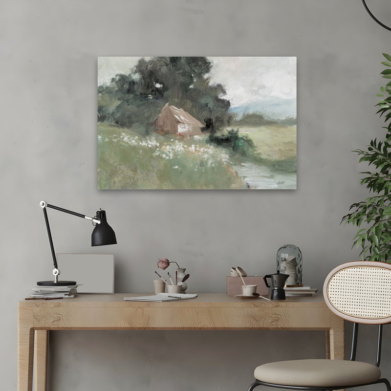 Art rustique brun et champêtre, H 16 po x l 24 po