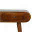 Console en bois London, 2 tiroirs, châtaignier, brun