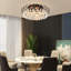 Lustre moderne en cristal 6 lumières K9