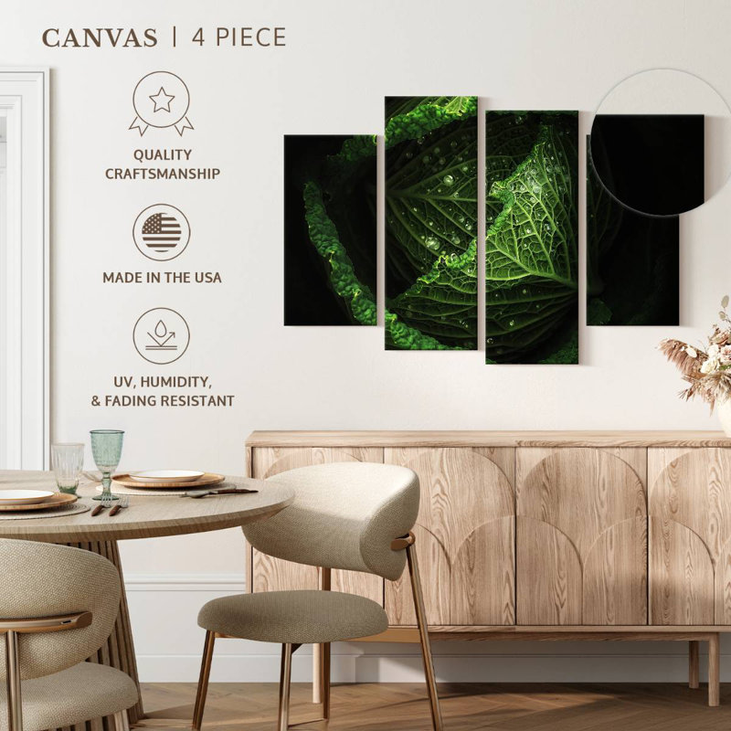 Yarlin Cabbage, 54" H x 84" W