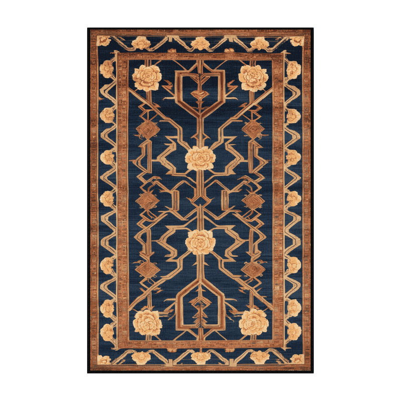 Machine Washable Art Deco Grey Area Rug, Rectangle 2' x 3'