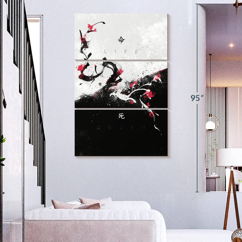 Kerrick Life Vs Death, 74" H x 48" W