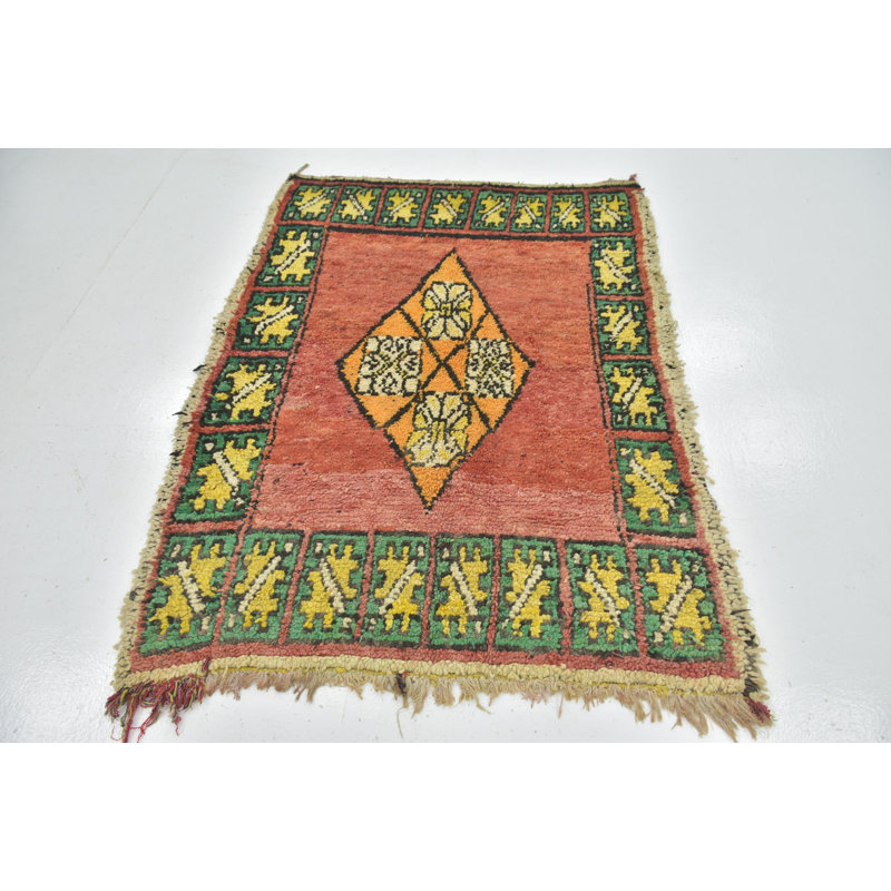 Tapis de couloir rouge rouille Mosser