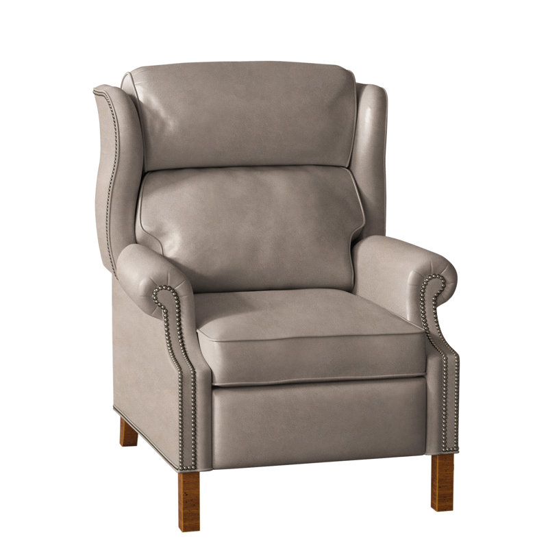 Fauteuil inclinable présidentiel, Cuir véritable Fumo Aline, Nouveaux classiques, Bronze industriel