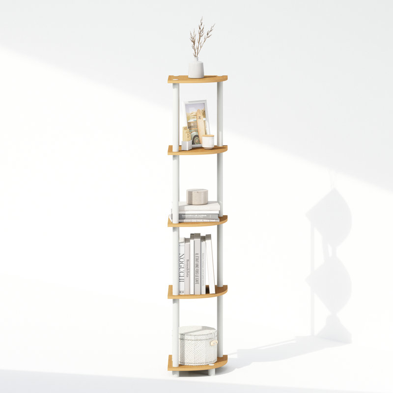 Shamblin Corner Bookcase, Beech/White