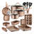 20 - Piece Non-Stick Aluminum Cookware Set
