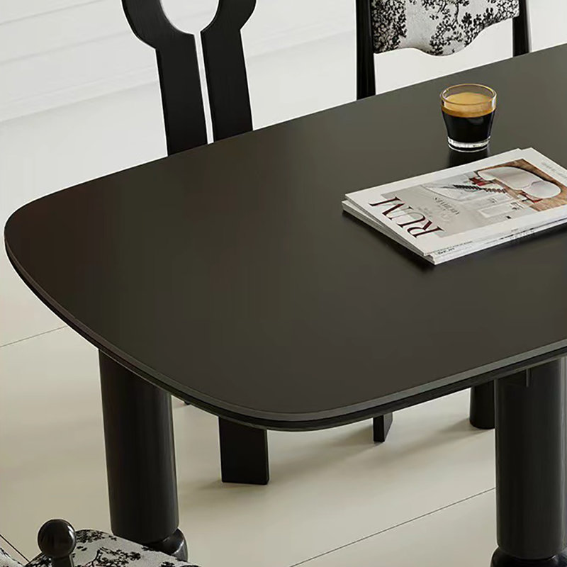 Azareth Solid Wood Base Dining Table, 29.5"H x 55.1"L x 31.5"W