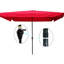 Parasol de patio 10 x 6,5 pi pour fêtes de jardin - plaisir rouge