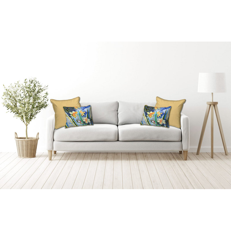 Coussin décoratif Floral, 16 po x 20 po