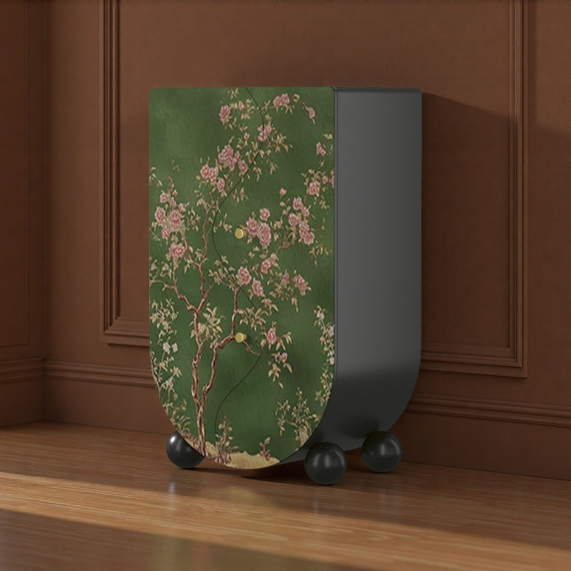 Armoire de rangement en bois massif de style rétro