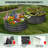 2pcs 3 ft x 3 ft Galvanized Raised Garden Bed, Metal Planter Box for Vegetables, Fruits & Flowers – Durable Outdoor Planter with Tool-Free Wing Nut Assembly-92124836