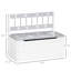 Banc de rangement pour tout-petits avec grand intérieur de 27 L, siège de rangement pour enfants avec rangement pour meubles de salle de jeux pour tout-petits, meubles de chambre à coucher pour enfants, organisateur de jouets et bac de rangement