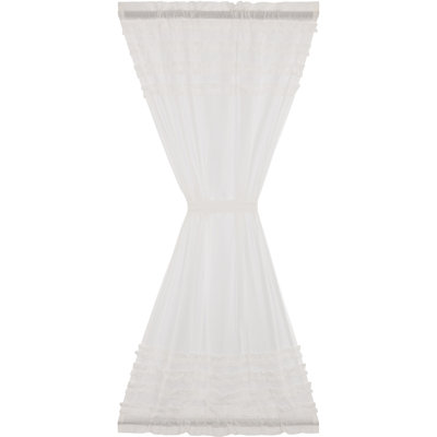 100% Cotton Sheer Single Curtain Panel