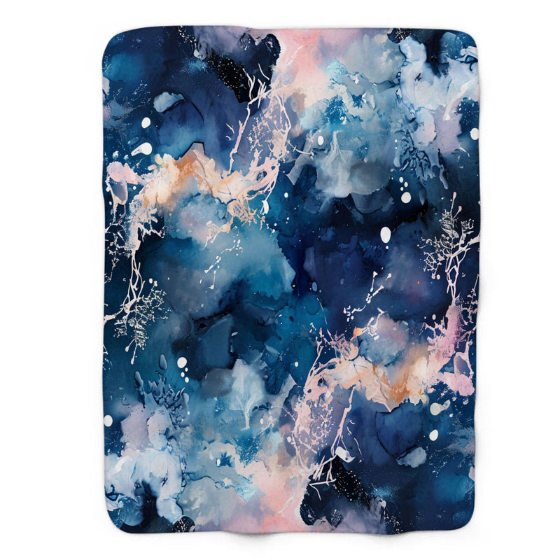 Couverture sherpa de qualité supérieure 1 pièce Magical Aesthetic Wonderland, Lit simple