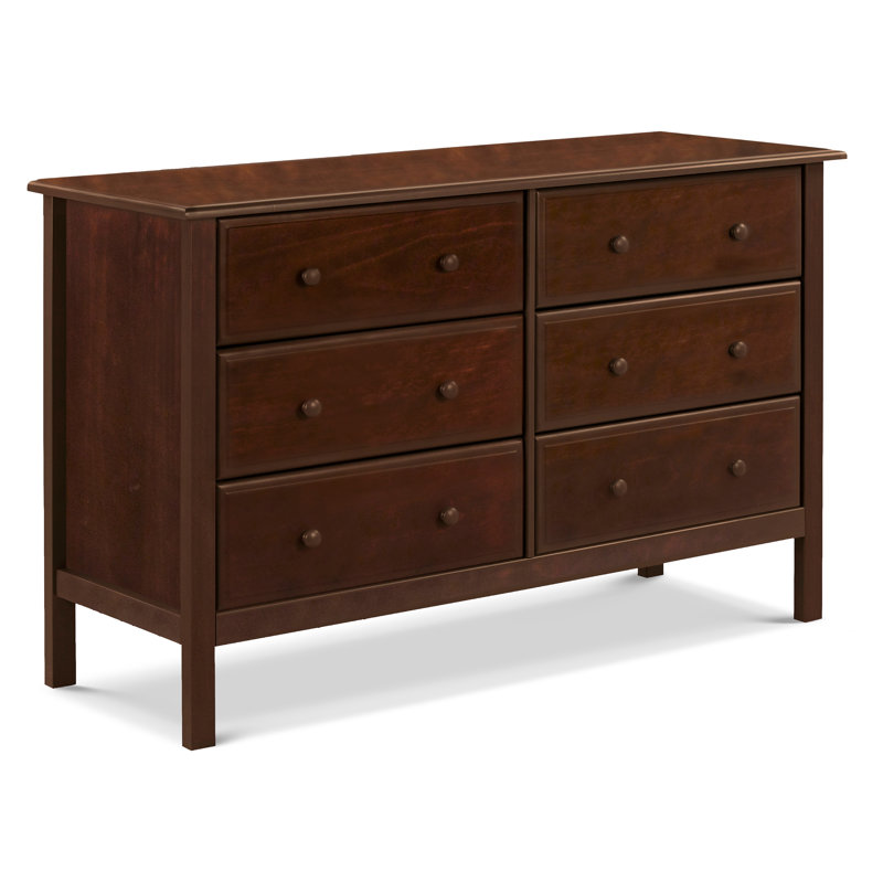 Commode double 6 tiroirs Jayden, Espresso
