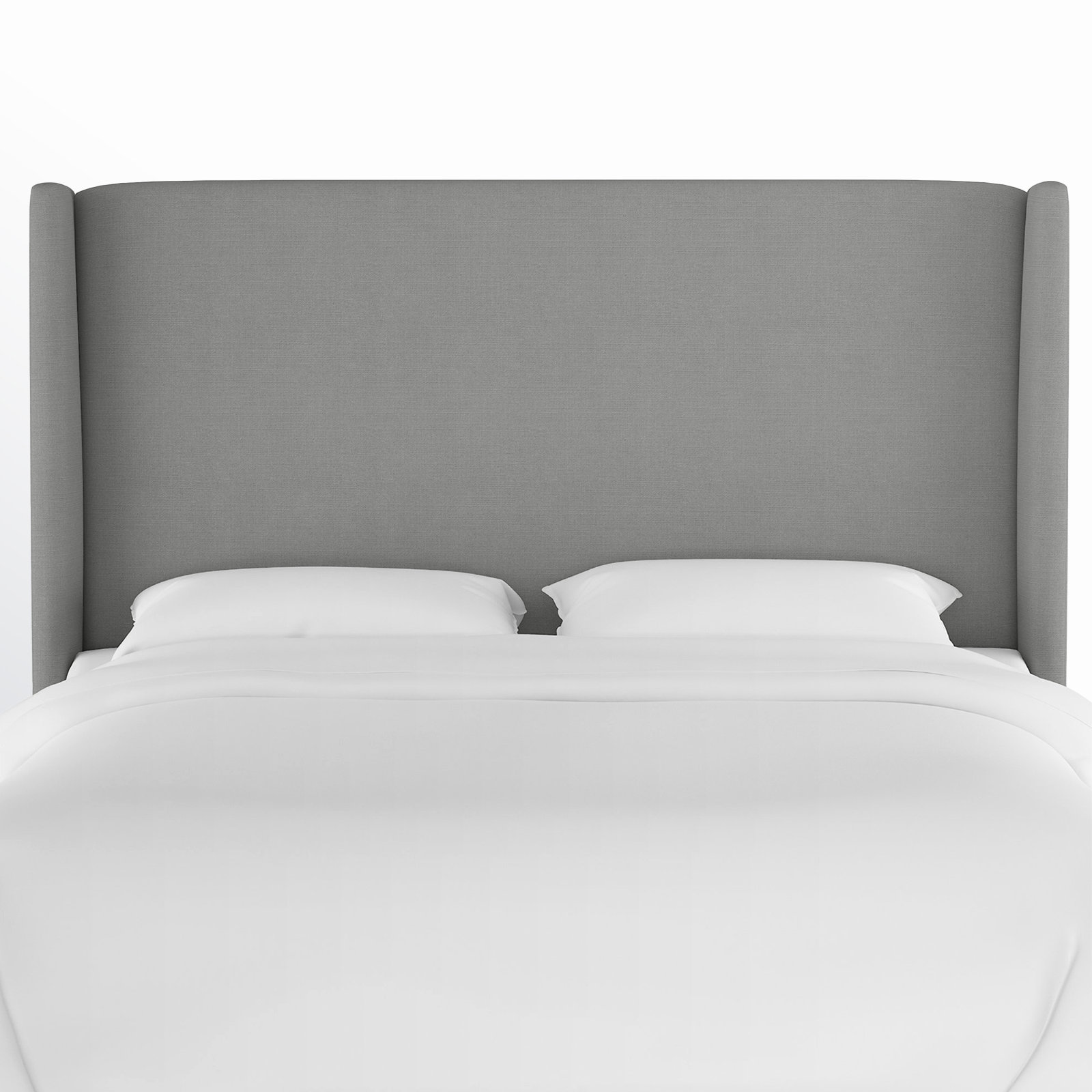Tilly Upholstered Headboard, Queen, Classic Grey Linen