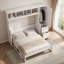 Lit escamotable complet avec garde-robe, tiroirs et tablettes-307888858