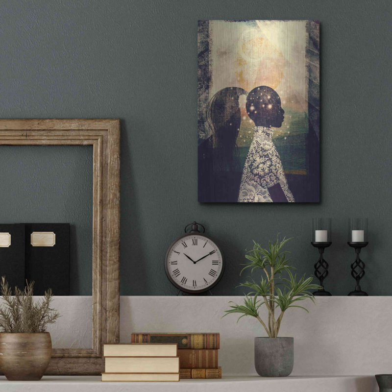 Le soleil, les étoiles et la lune par Erin Robinson - reproduction d'art non encadrée, L 12 po x H 16 po