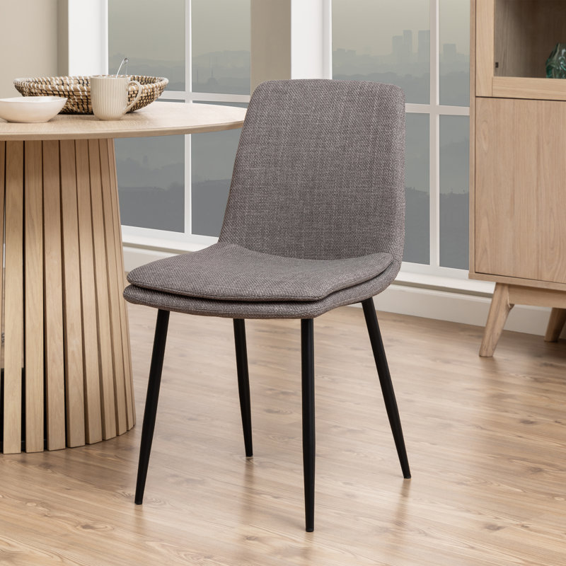 Manfull 48cm H Foam Padding Upholstered Side Chair, Light Brown