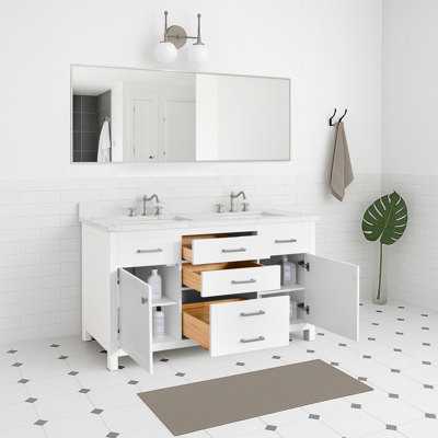 Meuble-lavabo de salle de bain avec lavabo