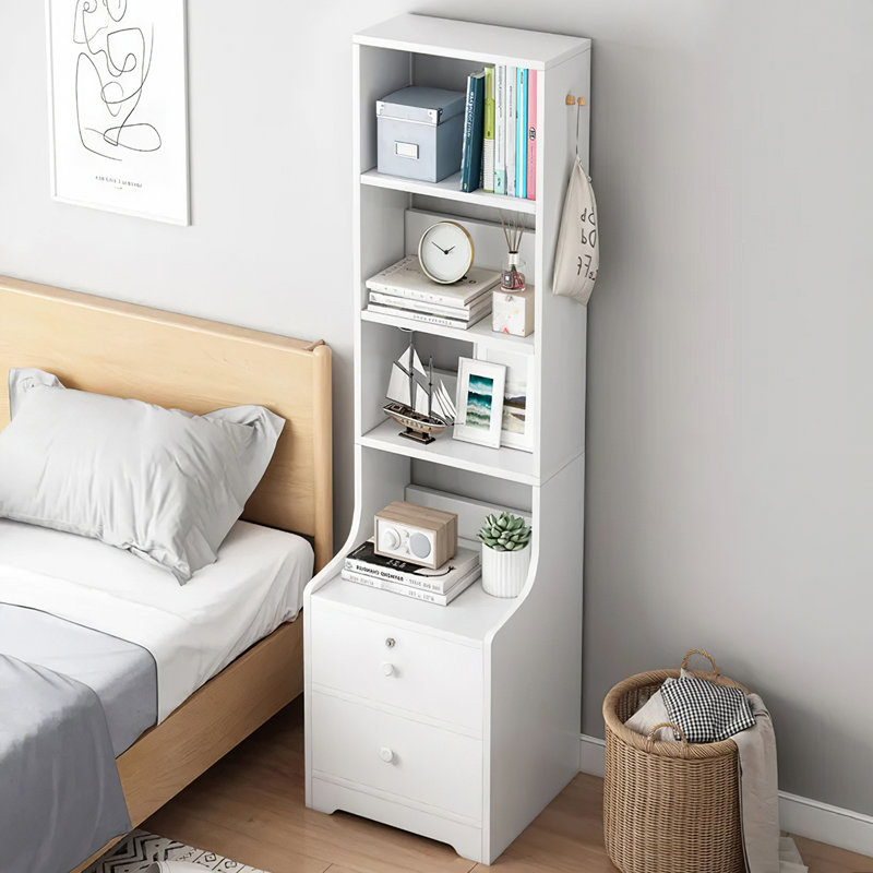 Gayla 114.5cm H x 37cm W Standard Bookcase,  (4 Shelves) 142cm. H x 37cm. W x 30cm. D