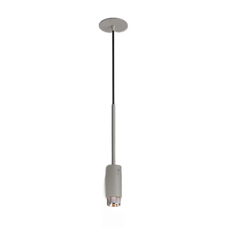 Cross Knurl 1 - Light Pendant, Steel, Stone