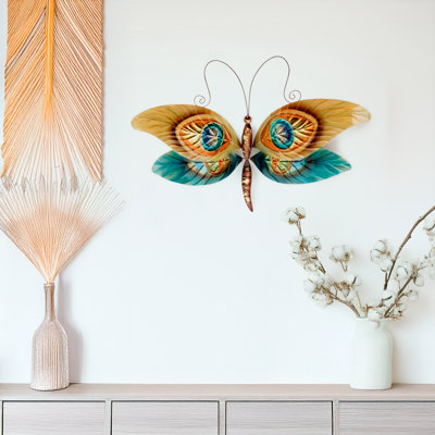 Décoration murale peacock libellule