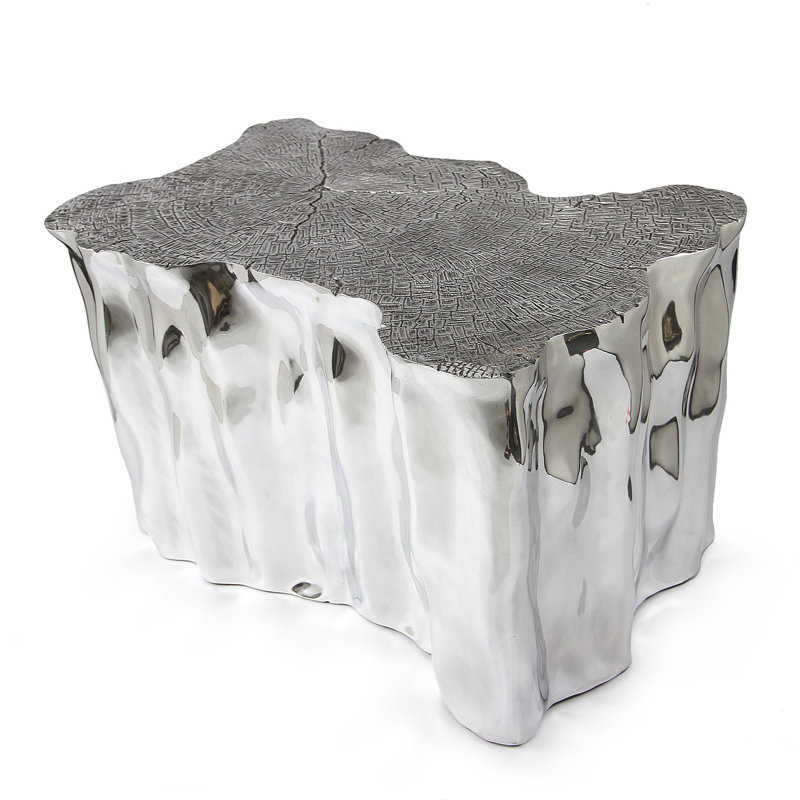 Table basse Lunar Flow, Silver
