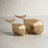 Lychee Pelagic Solid Aluminum Whale Sculptures in Gold, Set of 2-71610347