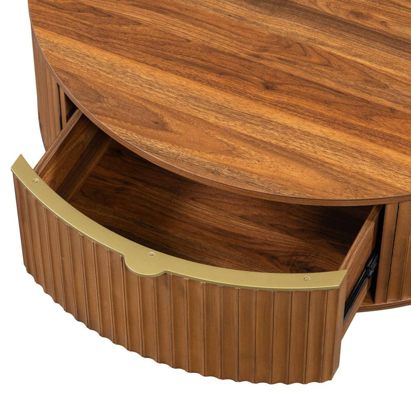 Coffee Table & TV Console Set (Brown)