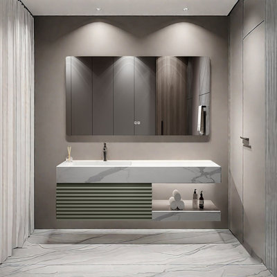American-style simple modern bathroom cabinet