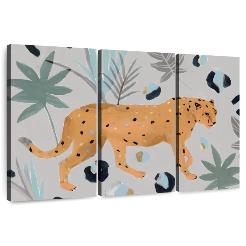 Brampt Walking Cheetah I, 24" H x 38" W