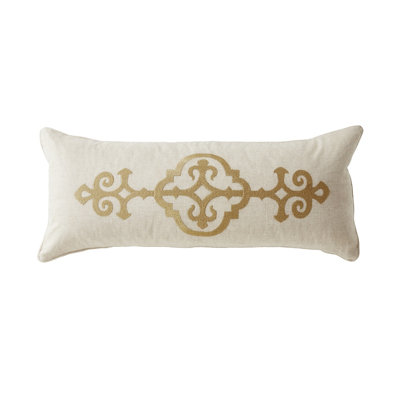 Fitzrovia Embroidered Feather Throw Pillow