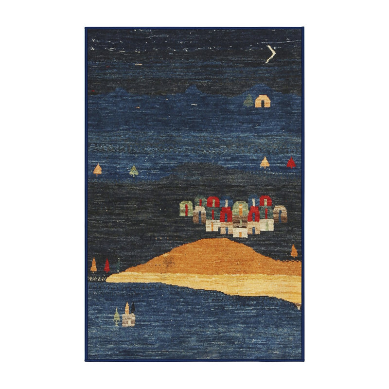 Tapis gris/beige/rouge contemporain, Rectangle 3 pi x 5 pi