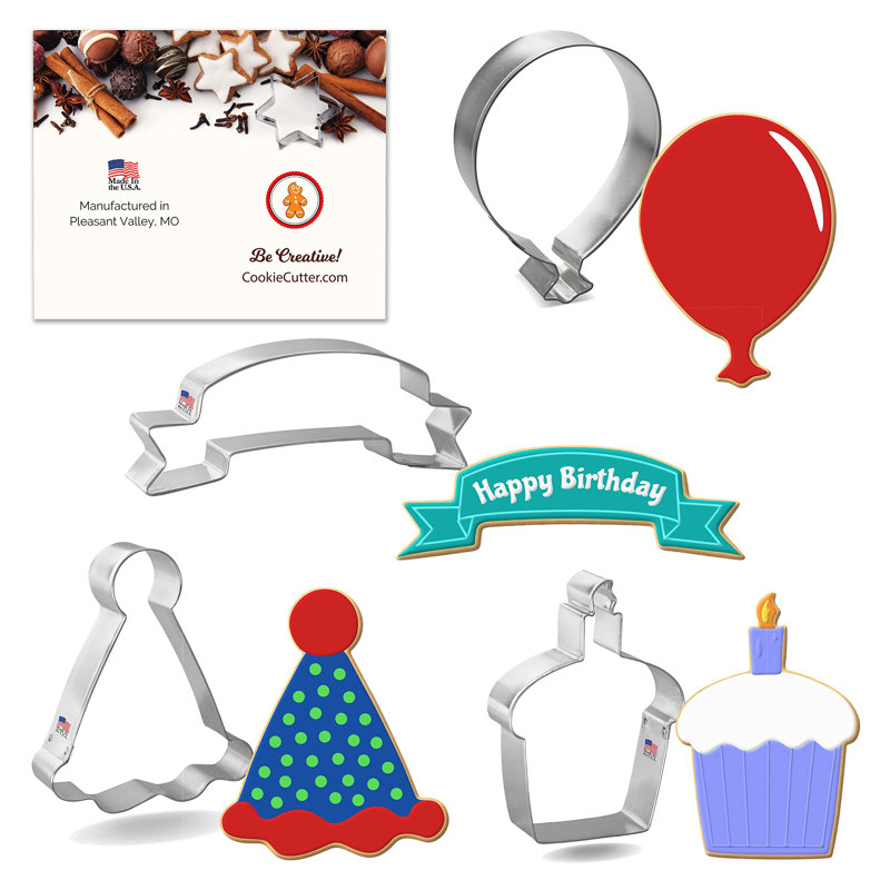 CookieCutter.com 4 -Piece Non-Stick Cookie Cutter