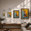 Contemplative Fox Modern - Framed Print-1763727483-1763727480