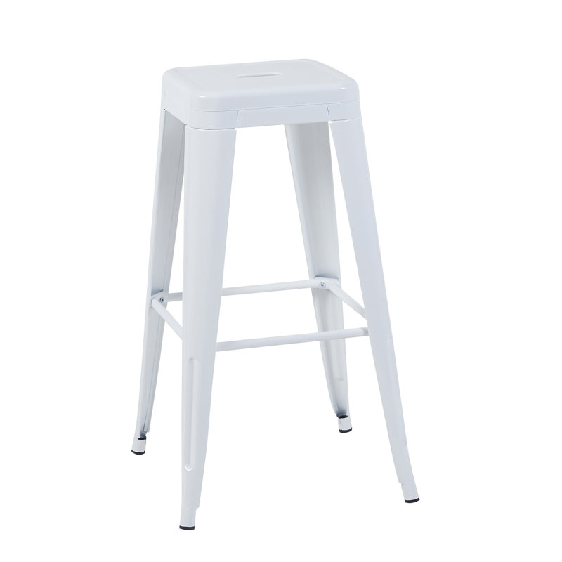 Tabouret à hauteur de comptoir 30 pouces, Tabouret de bar (siège d’une hauteur de 30 po), Blanc
