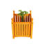 Jardinière carrée d'extérieur, idéale pour le patio et le jardin, boîte pour tous les assortiments de verdure, fleurs de bonne nature, instructions d'assemblage simples