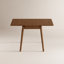 Table de salle à manger extensible en bois massif Aderyn Adryell de 23,6 à 47,2 pouces pour 2 à 6 personnes avec rangement caché-1944132656