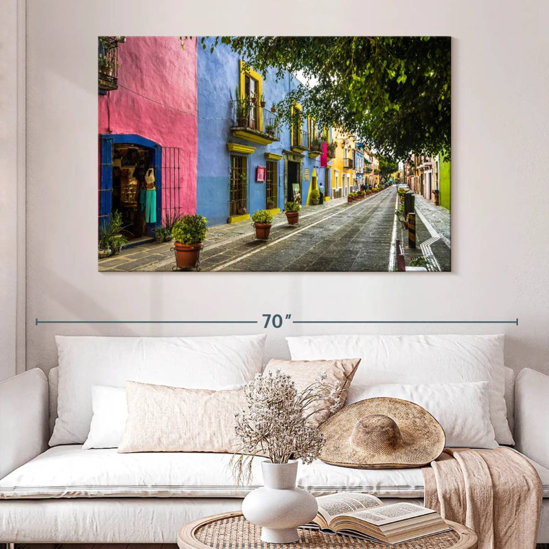 Sirci, rue mexicaine, H 34 po x l 51 po