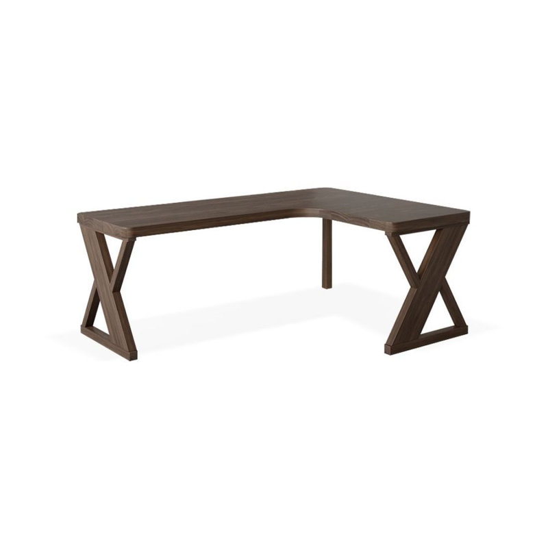 Bureau d'écriture Brownness, 29.53" H x 62.99" W x 47.24" D, Retour à droite
